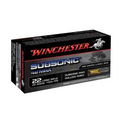 Winchester .22LR Subsonic Max 42gr Hollowpoint Box of 50