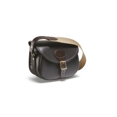 Croots Byland Leather Cartridge Bag Dark Havana