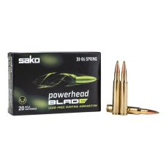 Sako 6.5x55 Sweedish Powerhead Blade Non-Toxic 120gr Polymer Tip Box of 20