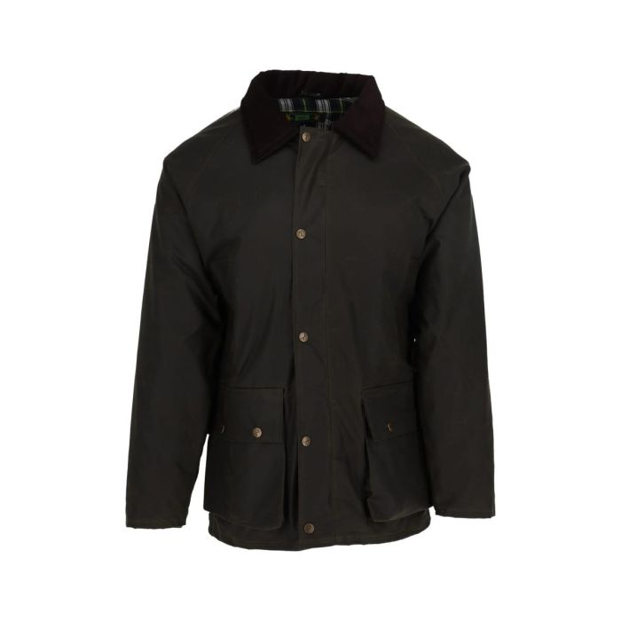 Hunter Outdoor Horseman Waxed Jacket Olive